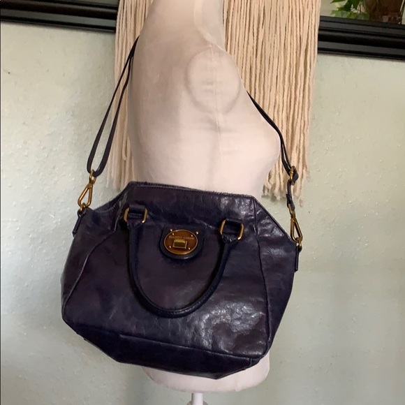 Elliott Lucca navy blue multiwear leather bag - Picture 7 of 8
